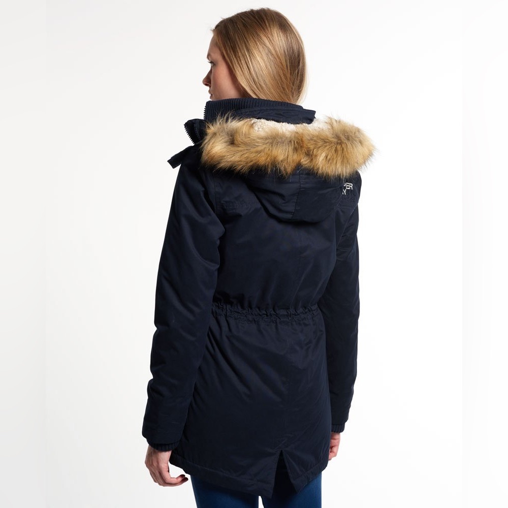 Superdry Shearling and Faux Fur Women's Parka - Picture 3 of 15